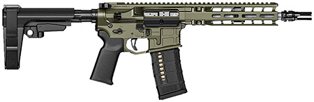 Radian Weapons R0505 Model 1 Pistol 300 Blackout 30+1 9", OD Green Billet Rec/M-Lok Handguard, Smooth Buffer Tube (No Brace), Magpul Grip, Ambi Controls, Dead Air QD Flash Hider, Adj. Trigger