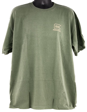 Glock AA75149 Perfection  Green Cotton Short Sleeve Small