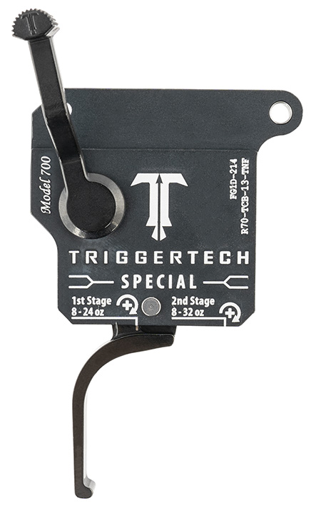 TriggerTech R70TCB13TNF Special  Two-Stage Flat Trigger with 1-3.50 lbs Draw Weight  &  Matte Gray w/Black Parts Finish for Remington 700 Right