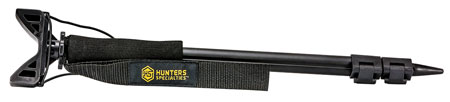 Hunters Specialties 00611 Shooter's Stick  Monopod made of Aluminum with Black Finish, 17-36" Vertical Adjustment, Contoured Gun Rest, Wrist Strap  &  Quick-Release Leg Locks