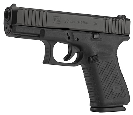 Glock PA235S203MOS G23 Gen5 Compact MOS 40 S&W  4.02" Glock Marksman Barrel 13+1, Black Frame  &  MOS  nDLC Slide, Modular Backstrap, Ambidextrous Slide Stop, Safe Action Trigger, Optics Ready