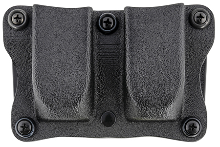 DeSantis Gunhide A87KJKKZ0 Quantico Double Mag Pouch OWB Black Kydex, Belt Clip Fits Belts Up To 1.50" Wide, Compatible w/Sig P365, Ambidextrous