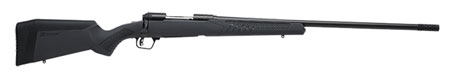 Savage Arms 57495 110 Long Range Hunter Full Size 300 PRC 5+1 26" Matte Black Threaded Barrel, Matte Black Drilled  &  Tapped Carbon Steel Receiver, Adj AccuStock Matte Gray Synthetic Stock, Right Hand