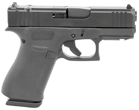 Glock PX4350201FRMOS G43X MOS Sub-Compact 9mm Luger 10+1 3.41" Black GMB Barrel, Black nDLC MOS Cut/Serrated Steel Slide, Black Polymer Frame w/Picatinny Rail Black Textured Polymer Grip, Ambidextrous