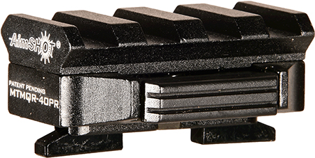 AimShot MTMQR40PR M-LOK Adapter  Quick Release Black Anodized Aluminum, Picatinny Rail Mount