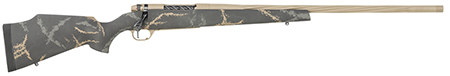 Weatherby MAM05N65RWR6B Mark V Accumark LTD 6.5 Wthby RPM 4+1 24" Barrel, Burnt Bronze Cerakote Metal Finish, Gray/Brown Accent Black Fixed Monte Carlo Stock