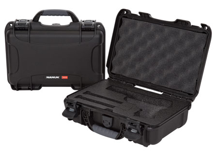 Nanuk 909CLASG1 909 Classic Gun Case Waterproof  &  Airline Approved Black Polyethylene w/ Closed-Cell Foam 11.44" L x 7" W x 3.68" H Interior Dimensions