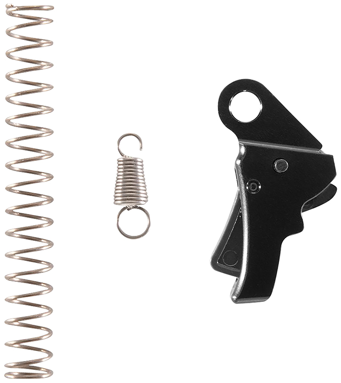 Apex Tactical 115112 Action Enhancement  Curved Trigger w/ 5-5.50 lbs Draw Weight  &  Black Finish for Springfield Hellcat