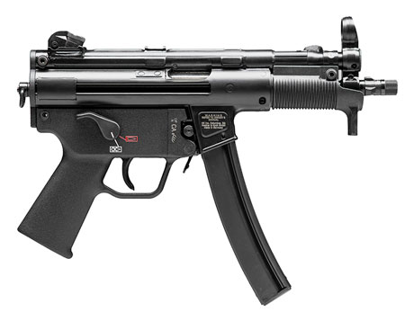 HK 81000481 SP5K PDW 9mm Luger Caliber with 5.83" Barrel, 30+1 Capacity, Black Metal Finish, No Stock (Sling Mount), Black Polymer Grip Right Hand