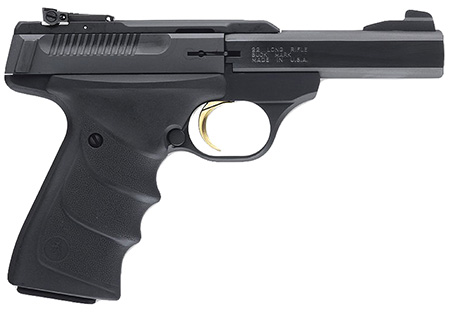 Browning 051408490 Buck Mark Standard Micro *CA Compliant 22 LR 10+1 4" Slab Side Barrel, Matte Black Serrated Steel Slide  &  Aluminum Frame, Black Overmolded Grips
