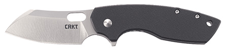 CRKT 5315G Pilar  Large 2.67" Folding Plain Satin 8Cr14MoV SS Blade/Black G10/SS Handle Includes Pocket Clip