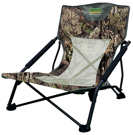 Primos PS6009 Wingman Turkey Chair  Mossy Oak Break Up Camo  &  Mesh, Steel Frame Holds Up To 300 lbs., Attached Shoulder Strap