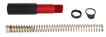 LBE Unlimited PBUFKTRED Pistol Buffer Tube Kit  Red AR-Platform