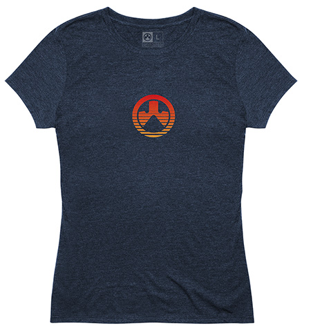 Magpul MAG1185-411-XL Sun's Out Women's Navy Heather Cotton/Polyester Short Sleeve XL