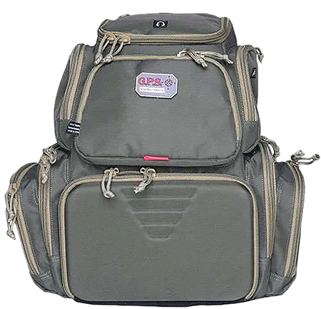 GPS Bags 1711BPRK Handgunner Backpack Rifle Green Holds 4 Handguns
