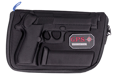 GPS Bags 909PC Custom Molded  w/ Lockable Zippers Internal Mag Holder  &  Black Finish for Beretta 92/96  &  Taurus PT92