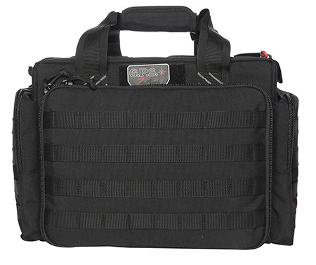 GPS Bags GPST1714LRB Tactical  Black 1000D Nylon Teflon Coating with Foam Cradle Holds 5 Handguns,  Storage Pockets  &  Handgun Sleeve Includes Ammo Dump Cups