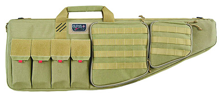 GPS Bags T35ART Tactical AR Case 35" Tan 1000D Nylon with Mag  &  Storage Pockets, Lockable Zippers, External Handgun Pocket  &  DuPont Teflon Coating