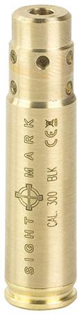 Sightmark SM39043 Boresight  Red Laser for 300 Blackout/ 7.62x35mm Brass Includes Battery Pack  &  Carrying Case