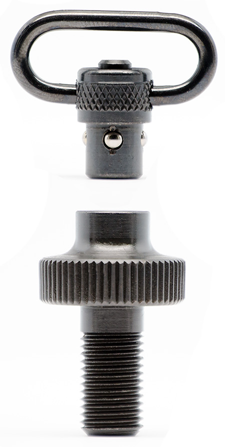 GrovTec US Inc GTSW308 Mag Cap  Shotgun 1" Push Button Black Oxide Mossberg 500 12 Gauge Steel