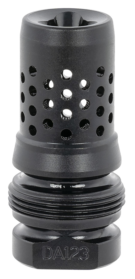 Dead Air DA123 Xeno Muzzle Brake Black Nitride 4140 Steel with 1/2"-28 tpi Threads