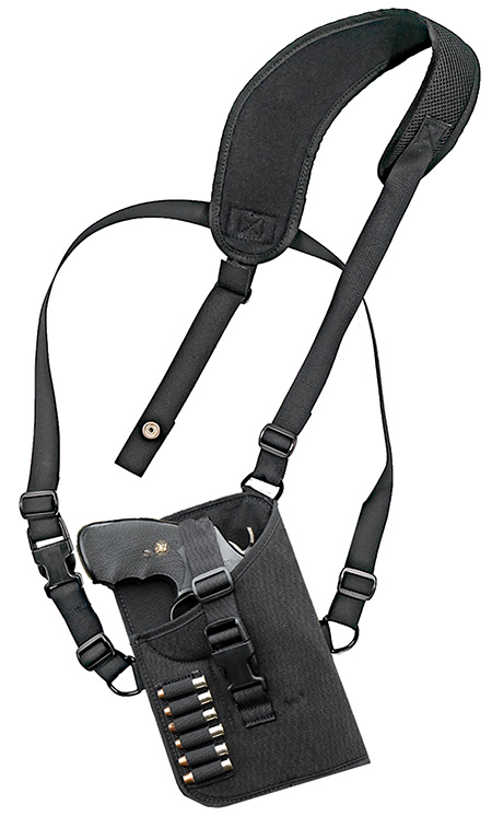 GrovTec US Inc GTHL15102R Trail Pack  Shoulder Black Nylon Harness Fits Med/Lg DA Revolver Fits 3-4" Barrel Right Hand