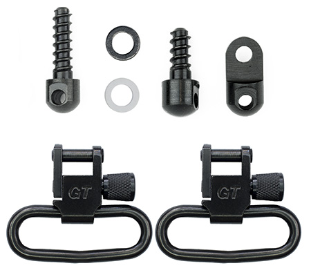 GrovTec US Inc GTSW313 Swivel Set  Rifle 1.25" Black Phosphate Ruger 10/22