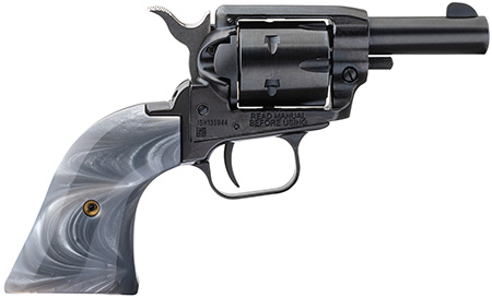 Heritage Mfg BK22B2GPRL Barkeep  22 LR 6 Shot, 2.68" Black Oxide Steel Barrel, Black Oxide Zinc Alloy Frame, Black Oxide Cylinder, Gray Pearl Grip, Manual Safety, Exposed Hammer