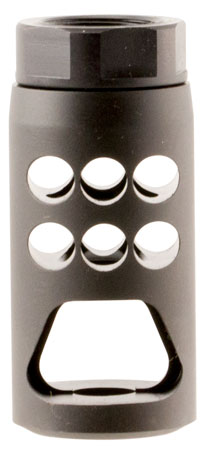 Ruger 90590 Hybrid Muzzle Brake Matte Black Steel 5/8"x24 Threads, 2.20" OAL 1" Diameter, 7.62x51mm NATO