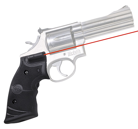 Crimson Trace 011290 Lasergrips  Fits S&W K  &  L Frames Round Butt, Red Laser 633nM Wavelength 5mW Output, Black Polymer