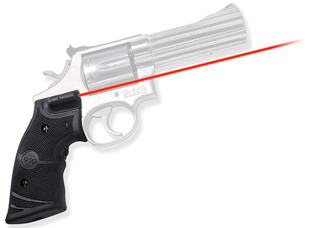 Crimson Trace 011280 Lasergrips  Fits S&W K  &  L Frames Square Butt, Red Laser 633nM Wavelength 5mW Output, Black Polymer