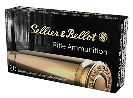 Sellier  &  Bellot SB762SUBA Rifle  308Win 200gr Hollow Point Boat Tail Subsonic 20 Per Box/30 Case
