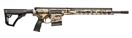 Daniel Defense 0215800300047 DD5 V4 Hunter 260 Rem 18" 5+1 Kryptek Highlander Black 6 Position w/SoftTouch Overmolding Stock Black Polymer Grip Right Hand