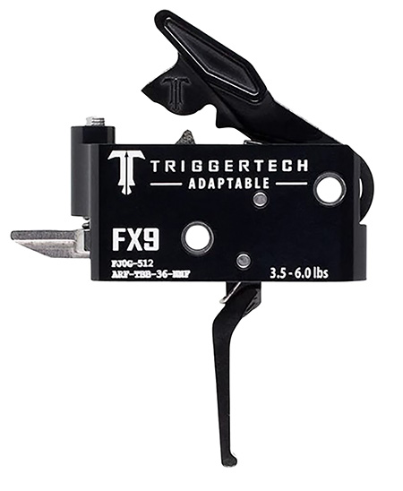 TriggerTech ARFTBB36NNF Adaptable  Two-Stage Flat Trigger with 3.50-6 lbs Draw Weight  &  Black PVD Finish for FN FX9