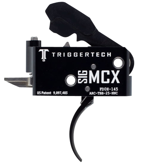 TriggerTech ARCTBB25NNF Adaptable  Two-Stage Flat Trigger with 2.50-5 lbs Draw Weight  &  Black PVD Finish for Sig MCX