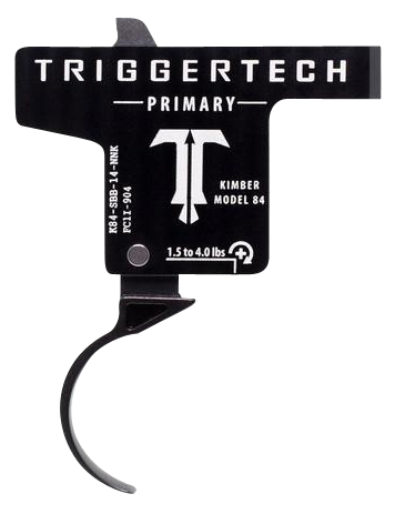 TriggerTech K84SBB14NNK Primary  Single-Stage Curved Trigger with 1.50-4 lbs Draw Weight  &  Black PVD Finish for Kimber M84