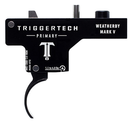 TriggerTech WM5SBB14NBW Primary  Single-Stage Curved Trigger with 1.50-4 lbs Draw Weight  &  Black PVD Finish for Weatherby Mark V