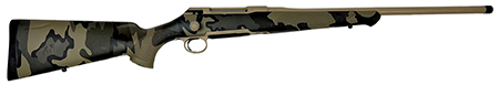 Sauer S1KVIAST65CT 100  6.5 Creedmoor 5+1 22" Threaded Barrel  &  Steel Receiver, Tan Metal Finish, KUIU Verde Camo Ergo MAX Synthetic Stock, Adjustable Single-Stage Trigger, Three-Position Safety
