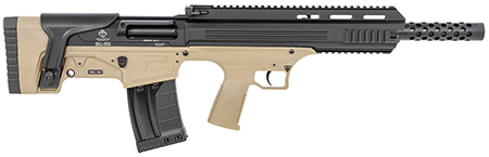 ATI ATIG12BDT Bulldog  12 Gauge Semi-Auto 3" 5+1 18.50" Black Steel Barrel, Black Aluminum Receiver, Picatinny Rail, Tan Fixed Bullpup Stoc  &  Grip
