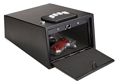 SnapSafe 75433 SnapSafe Keypad Vault Keypad/Key Entry Black Holds 1 Handgun Steel