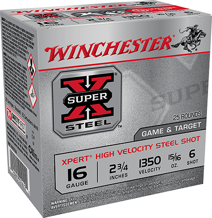 Winchester Ammo WE16GT6A Super X Xpert High Velocity 16Gauge 2.75" 15/16oz 6Shot 25 Per Box/10 Case