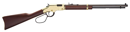 Henry H004ML Golden Boy Large Loop 22 WMR Caliber with 12+1 Capacity, 20.50" Blued Barrel, Brasslite Metal Finish  &  American Walnut Stock Right Hand (Full Size)