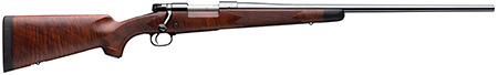 Winchester Repeating Arms 535203299 Model 70 Super Grade 6.8 Western Caliber with 3+1 Capacity, 24" Barrel, High Polished Blued Metal Finish  &  Satin Fancy Walnut Stock Right Hand (Full Size)