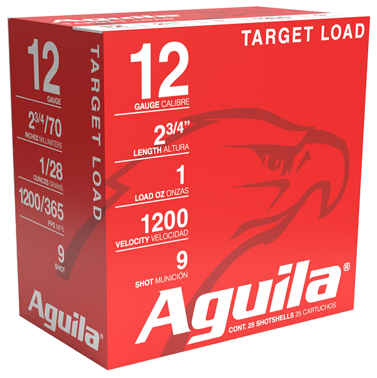 Aguila 1CHB1306 Target Load Competition 12Gauge 2.75" 1oz 9Shot 25 Per Box/10 Case