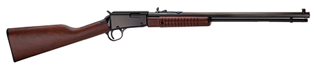 Henry H003TM Pump  22 WMR Caliber with 12+1 Capacity, 20.50" Octagon Barrel, Black Metal Finish  &  American Walnut Stock Right Hand (Full Size)