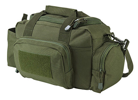 NcStar CVSRB2985G VISM Range Bag with Small Size, Side Pockets, PALs Webbing, Carry Handles, Pockets  &  Green Finish