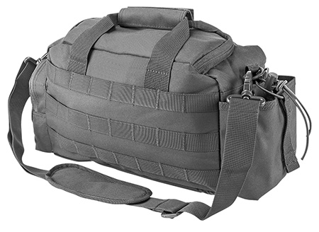 NcStar CVSRB2985U VISM Small Range Bag Side Pockets, PALs Webbing, Carry Handles/Adjustable Shoulder Strap, 12"L x 5"W x 7"H Interior Dimensions Urban Gray