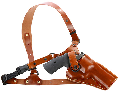 Galco GA170 Great Alaskan Chest Holster Fits Chest Up To 54" Tan Leather Shoulder/Torso Strap Fits S&W X Frame 500 4" Right Hand