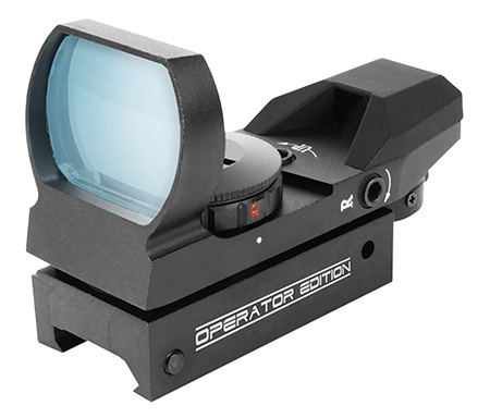 Aim Sports RT40E1 Reflex Sight Operator Edition Black Anodized 1x 24mm x 34mm Red/Green Multi Reticle