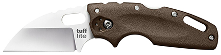 Cold Steel CS20LTF Tuff Lite  2.50" Folding Sheepsfoot Plain AUS-8A SS Blade/Flat Dark Earth Griv-Ex Handle Includes Pocket Clip